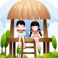 网红吃瓜头像情侣动漫版,甜蜜画风下的吃瓜日常